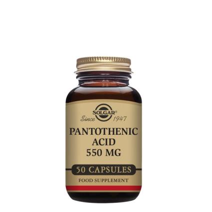 Ácido Pantoténico 550 mg 50 cápsulas vegetais