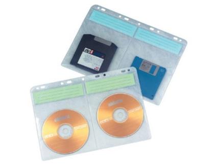 Bolsas catálogo para 4 CDs com furação e etiquetas