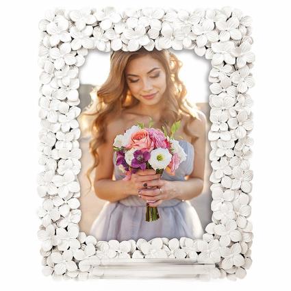 Blumen 15x20 Cm Resin Portrait One Size White