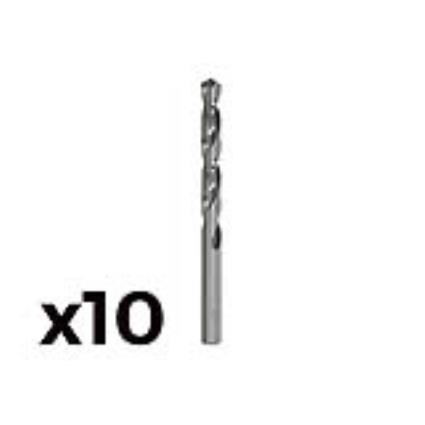 PACK 10 BROCA CILIND. AÇO RAPIDO DE 5.00MM M05