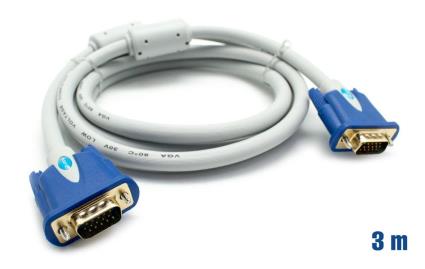 Cabo VGA 30AWG Macho / Macho (3 mts) - 