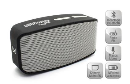 Coluna Portátil SoundPlay Wild Bluetooth (Cinzento) - 