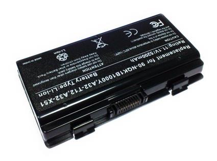 Bateria p/ Portátil Compatível Asus 4800mAh A32-X51