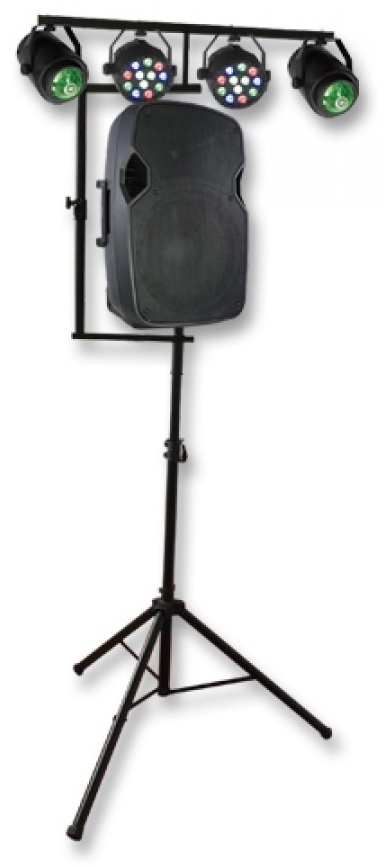 Suporte Tripé Extensível p/ Projectores de Iluminação + Coluna - 