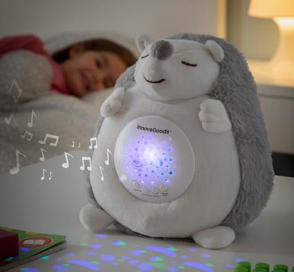 Porco-Espinho de Peluche com Ruído Branco e Projetor de Luz de Presença Spikey 
