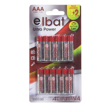Blister 12x Pilhas Alcalinas LR03 AAA 1.5V - 