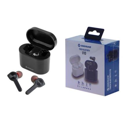 Auriculares Bluetooth TWS V10 (Preto) - 