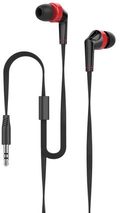 Auriculares EA-1001 (Preto / Vermelho) - 