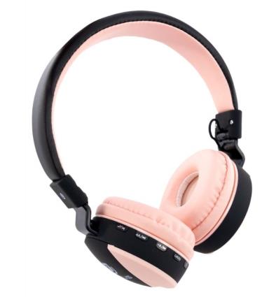 Auscultadores Bluetooth HPH-5006BT (Rosa) - 