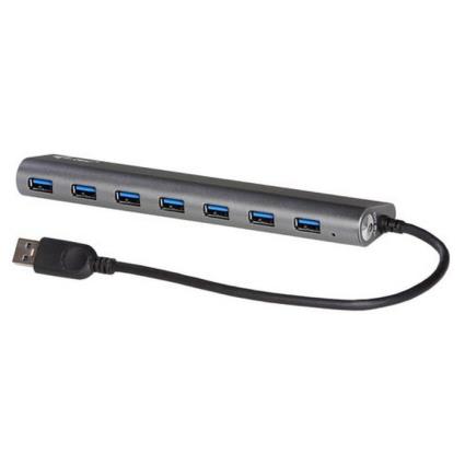 Metal U3HUB778 HUB de Interface USB 3.2 GEN 1 (3.1 GEN 1) TYPE-A 5000 Mbit/s Prateado