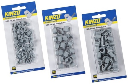 Pack 3x Emb. Abraçadeiras Diversas c/ Prego (110 pcs) - 