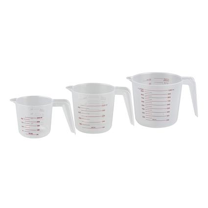 JOGO DE 3 JARRAS MEDIDORAS DE 250ML/500ML E 1L