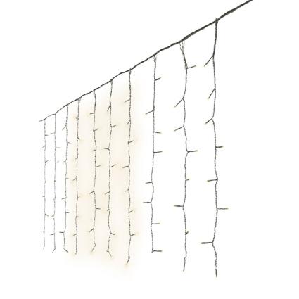 CORTINA BRANCO QUENTE 240 LEDS IP44 225X150CM