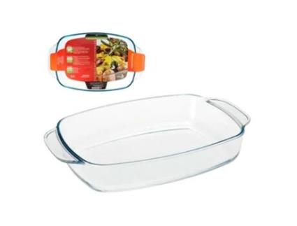 ASSADEIRA DE VIDRO RECTANGULAR 29X21X6CM 2,3L