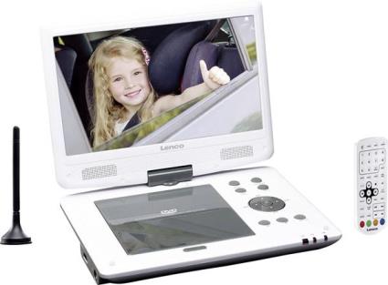 Leitor de DVD Portátil DVP 1063 10 (Branco) - 