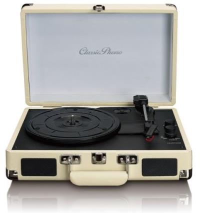 Gira Discos Retro c/ Bluetooth (Branco) - 