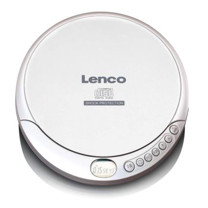 Leitor de CD Portátil c/ MP3 (Branco) - 