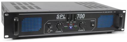 Amplificador PA 2x 350W 19 c/ Equalizador (700EQ) LEDs Azuis - 