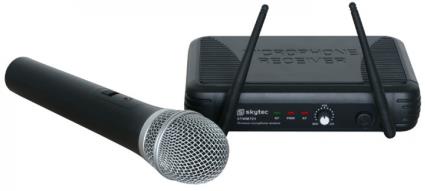 Central Microfone Mão UHF s/ Fios (STWM721) - 