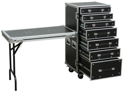 Rack Metálica c/ 7 Gavetas + Mesa (PD-FA5) - 