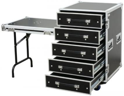 Rack Metálica c/ 5 Gavetas + Mesa (PD-FA6) - 
