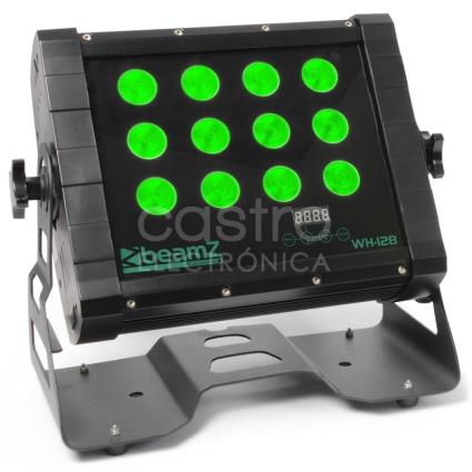Projector Profissional LED Wash 12 Quad 8W DMX IP65 (WH128) - 