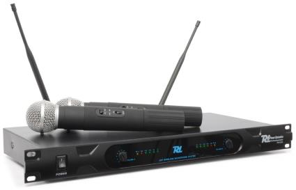 Central 2 Microfones Mão UHF 2 Canais s/ Fios (PD722H) - 