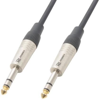 Cabo Profissional Jack 6,3mm M. Stéreo - Jack 6,3mm M. Stéreo (3 mts) - X