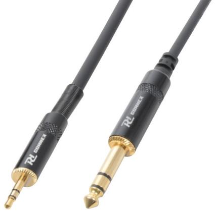 Cabo Jack 3,5mm Macho Stéreo - Jack 6,35mm Macho Stéreo (3 mts) - X