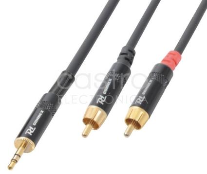 Cabo Jack 3,5mm Macho Stereo + 2 RCA Macho (1,5 mts) - X