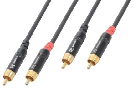 Cabo 2 RCA Macho - 2 RCA Macho 12 mts (Profissional) - X