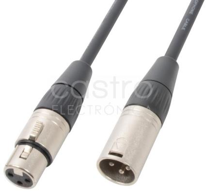 Cabo DMX Canon Macho - Canon Fêmea (3 mts) - X