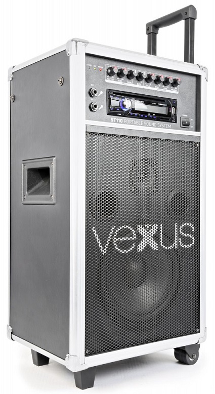 Coluna Amplificada Portátil 8 250W CD/SD/USB/MP3 (ST110) - 