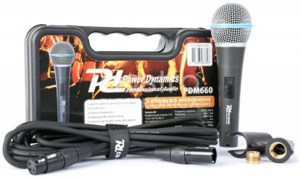 Microfone de Condensador c/ Mala e Acessórios (PDM660) - 