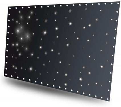 Cortina de Estrelas 96 LEDs Brancos DMX (3 x 2 mts) c/ Comando - 