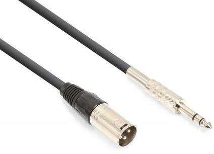 Cabo Canon Macho - Jack 6,35mm Macho Stéreo (3 mts) - 