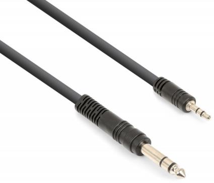 Cabo Jack 3,5mm Macho Stéreo - Jack 6,35mm Macho Stéreo (1,5 mts) - 