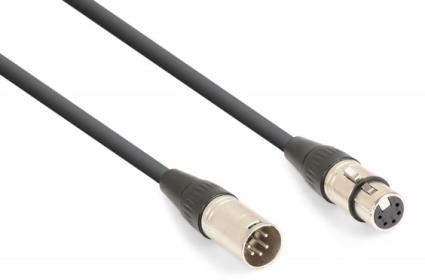 Cabo DMX Canon Macho 5 Pinos - Canon Femea 5 Pinos (20 mts) - X