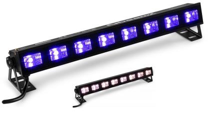 Barra Profissional 2-EM-1 8 LEDs 3W Branco+UV (Luz Negra) BUVW83 - 