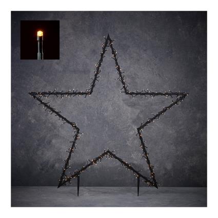 ESTRELA DE NATAL COM ESTACA PARA JARDIM E ILUMINAÇÃO LED