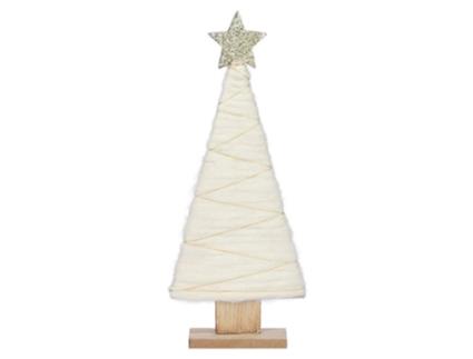 ARVORE BRANCO DE MADEIRA 31X13X5CM