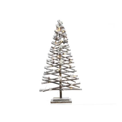 ÁRVORE DE RATTAN MICRO LED EFEITO NEVE 80CM