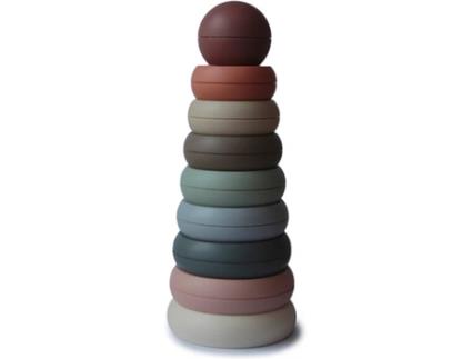 Jogo Didático  Pirâmide de Anéis Empilháveis (12 Meses)