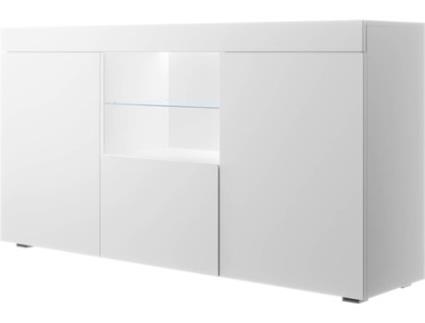 Aparador  Roque (Branco e Cinzento - 140x40x80 cm)