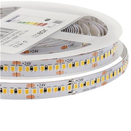 Fita led monocolor smd2835 dc24v 5m (238led/m) - ip20 branco neutro