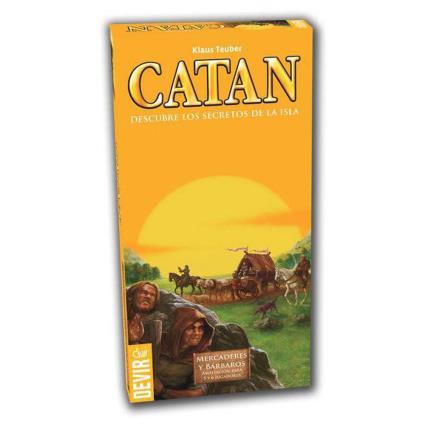 Jogo De Tabuleiro Espanhol Catan Mercaderes Y Barbaros One Size Orange