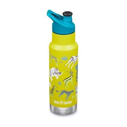 Garrafa De Aço Inoxidável Insulated Kid Classic 532ml Criança Esporte Boné One Size Safari
