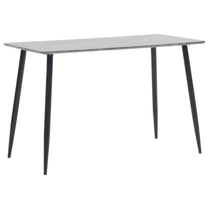 Mesa de jantar 120x60x75 cm MDF cinzento