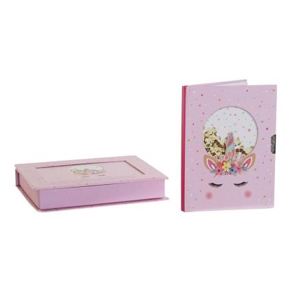 Diário com Acessórios DKD Home Decor ? Unicórnio (15.3 x 3.5 x 19.9 cm)