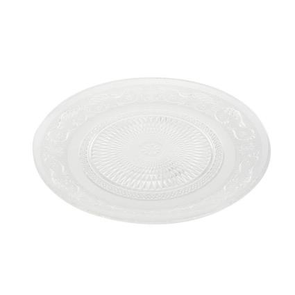 Plat bord DKD Home Decor Transparente Cristal (25 x 25 x 1 cm)